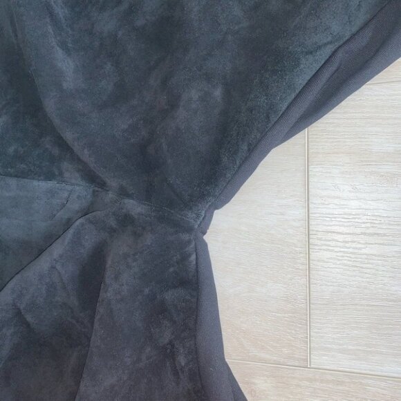 Escalade Suede Pants Women’s Size‎ Medium Black Vintage Front High Waisted Paris - Picture 10 of 11